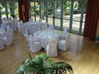 Wedding Chairs With White Organza Sashes